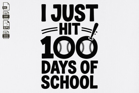 100 Days of School Baseball SVG: Graphics for Crafts