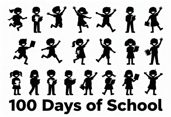 100 Days School SVG: Graphics for Crafts
