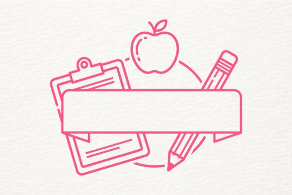 Clipboard Apple Pencil SVG for Graphics and Crafts