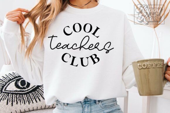 Cool Teachers Club SVG PNG: Graphics for Crafts