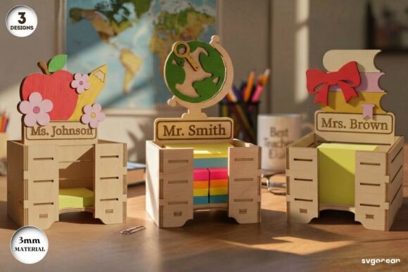 Crafts & Graphics: Teacher Sticky Note Holder SVG