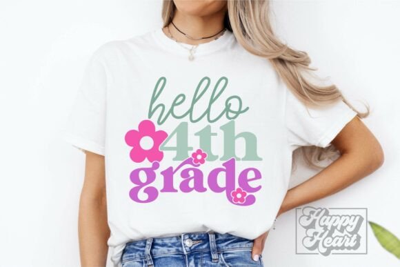 Hello 4th Grade SVG PNG: Graphics for Crafts