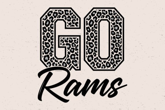 Leopard Print Rams SVG for Crafts & Graphics