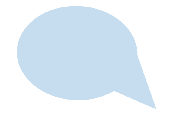 Minimalist Speech Bubble: Graphics for Crafts
