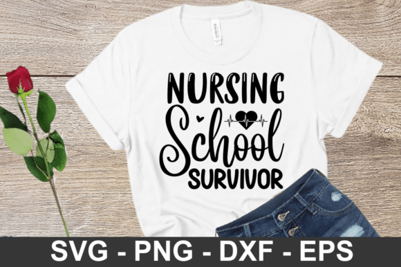 Nursing School Survivor SVG: Crafts & Graphics