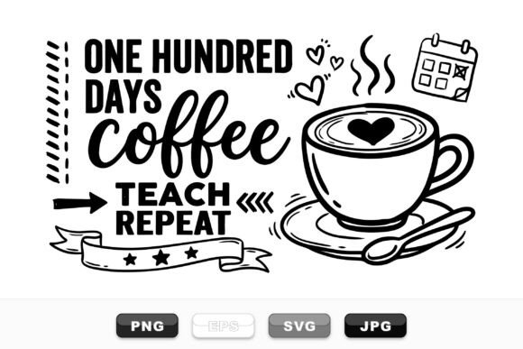 One Hundred Days Coffee Design Set: Graphics & Crafts