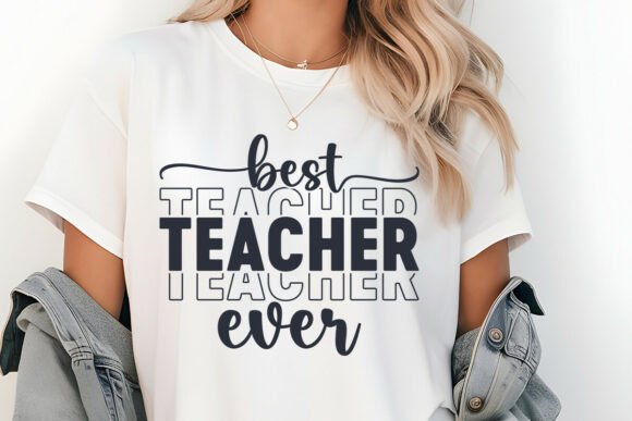 Retro Best Teacher SVG for Crafts & Graphics