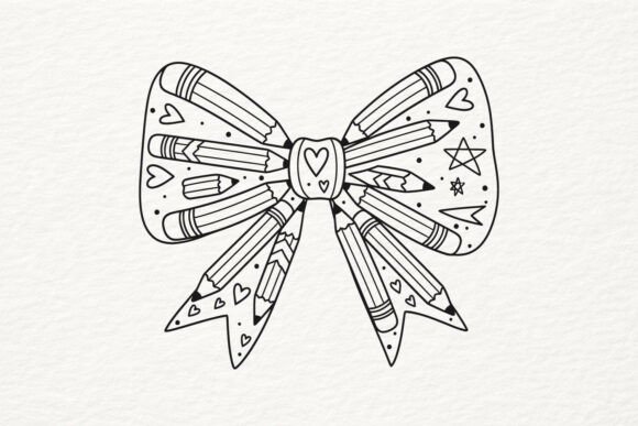 Review: Pencil Bow SVG for School Embroidery