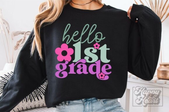 Reviewing Hello 1st Grade SVG PNG for Embroidery