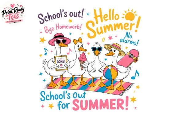 Reviewing Hello Summer School’s Out PNG for Embroidery