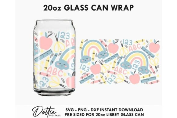 School 20oz Libbey SVG: Graphics for Crafts