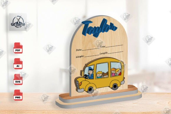 School Bus Baby SVG: Crafts & Graphics