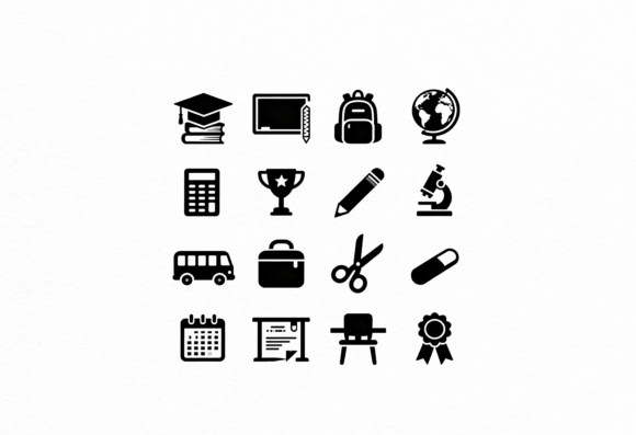 School Icons SVG: Crafts & Graphics Review