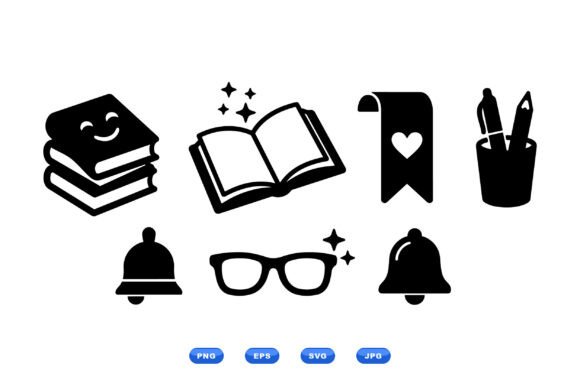 School Icons SVG: Graphics for Crafts