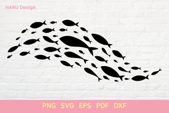 School of Fish Graphics for Crafts