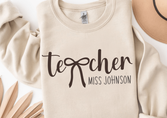 Teacher Appreciation Coquette Bow SVG: Graphics for Crafts