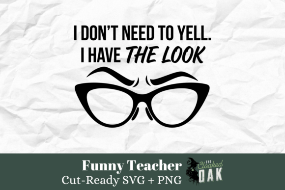 Teacher Glasses SVG for Crafts & Graphics
